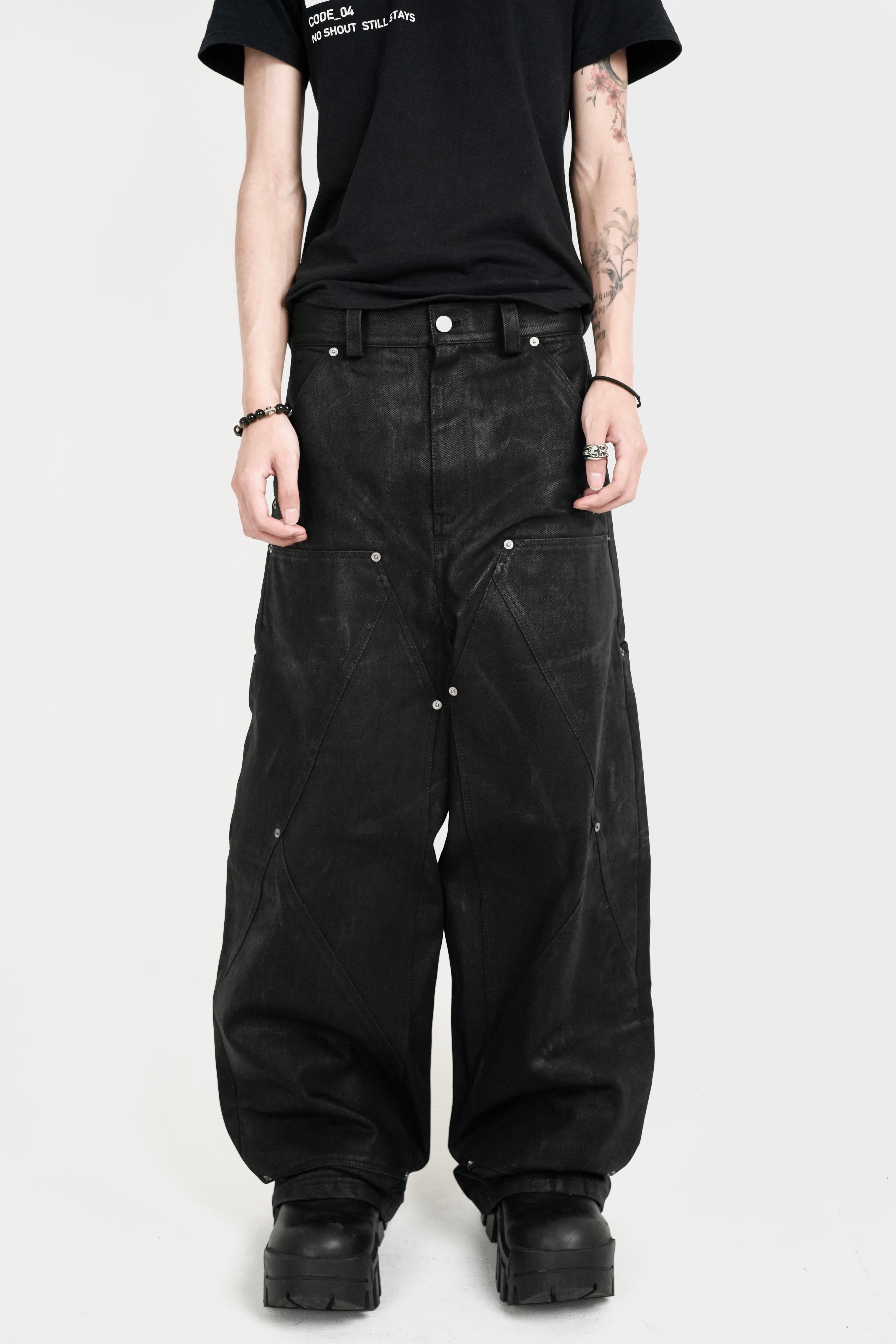 Coated Frame Jeans